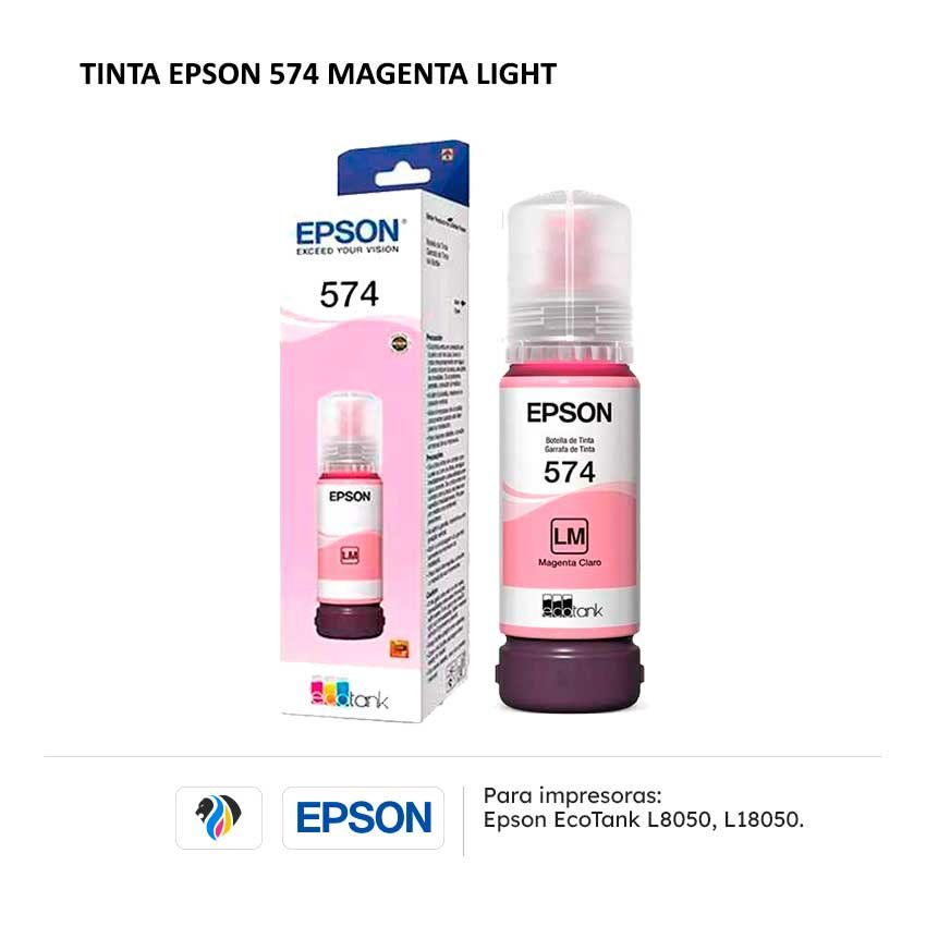 TINTA EPSON 574 MAGENTA Light PARA L8050 L18050