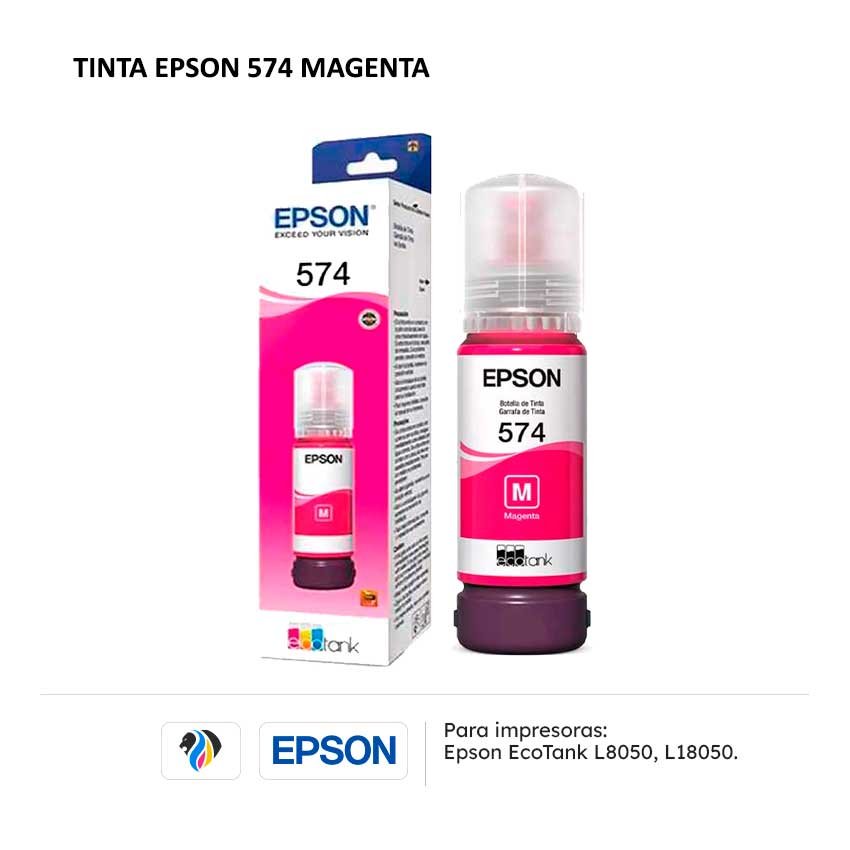 TINTA EPSON 574 MAGENTA PARA L8050 L18050