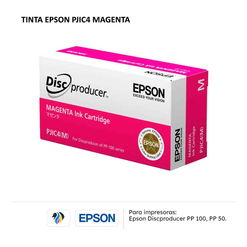 TINTA EPSON PJIC4 MAGENTA PARA PP 100 PP 50