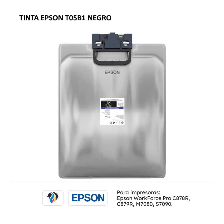 TINTA EPSON T05B1 NEGRO PARA C878R C879R M7080 S7090