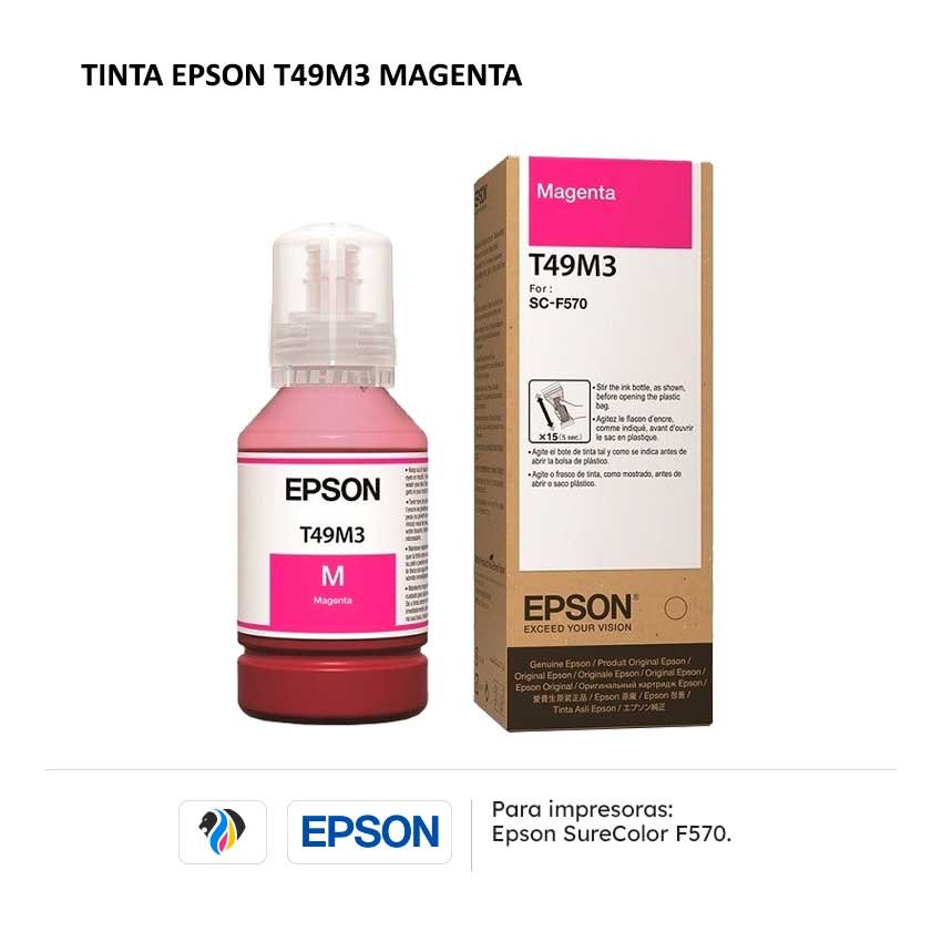 TINTA EPSON T49M3 MAGENTA PARA F570