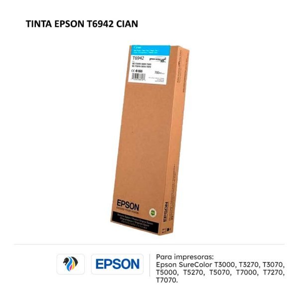 TINTA EPSON T6942 CIAN PARA T3000 3270 3070