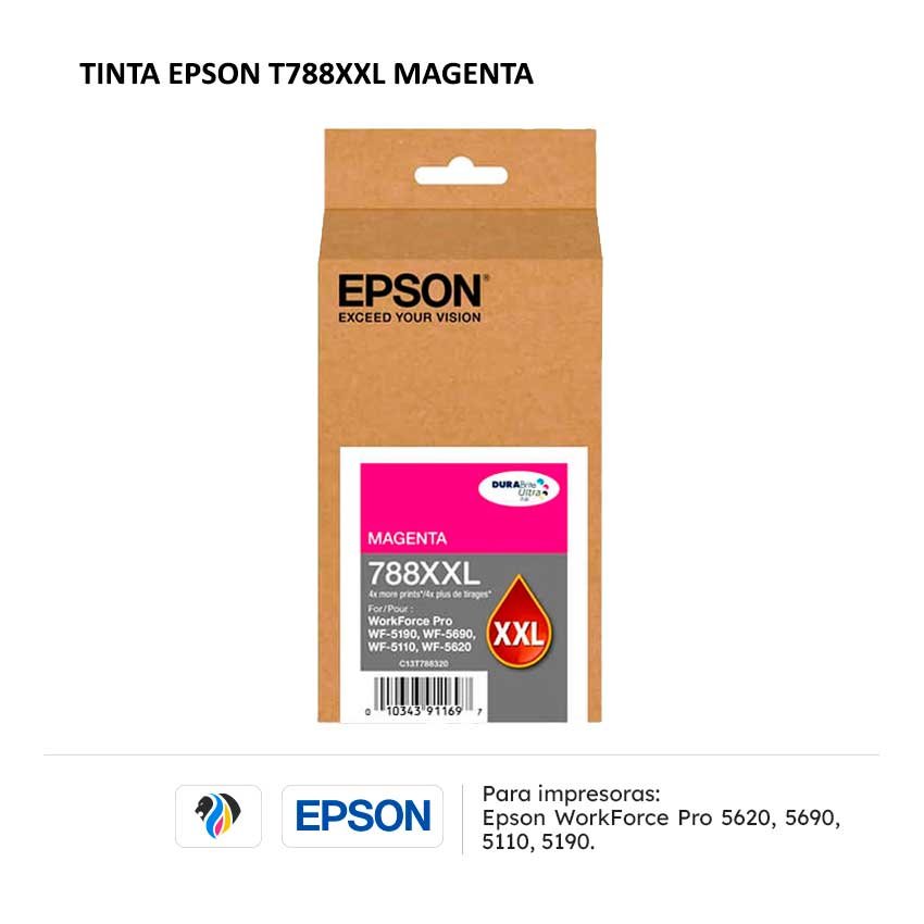 TINTA EPSON T788XXL MAGENTA PARA 5620 5690 5110 5190