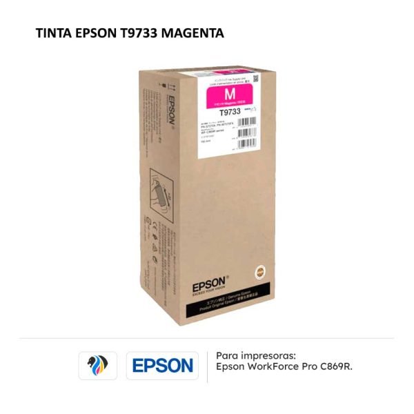 TINTA EPSON T9733 MAGENTA PARA C869R