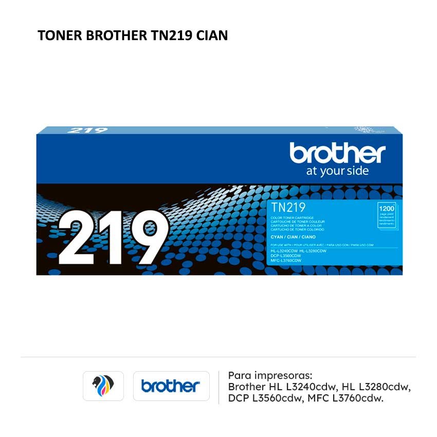 TONER BROTHER TN219 CIAN PARA L3240 3280 3560