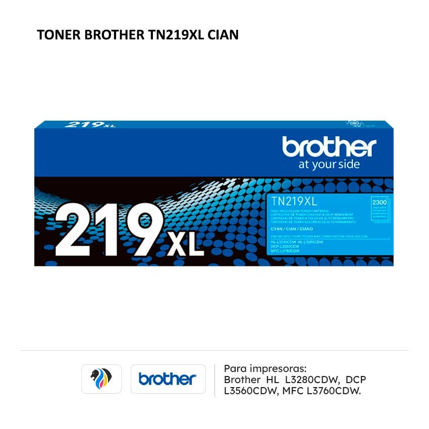 TONER BROTHER TN219XL CIAN PARA L3280 L3560 L3760