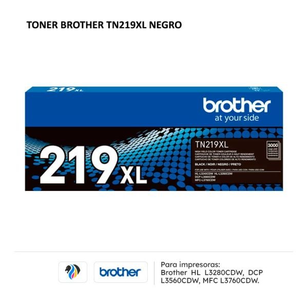 TONER BROTHER TN219XL NEGRO PARA L3280 L3560 L3760
