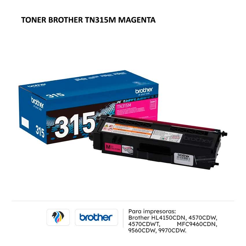 TONER BROTHER TN315M MAGENTA PARA 4150 4570 4570