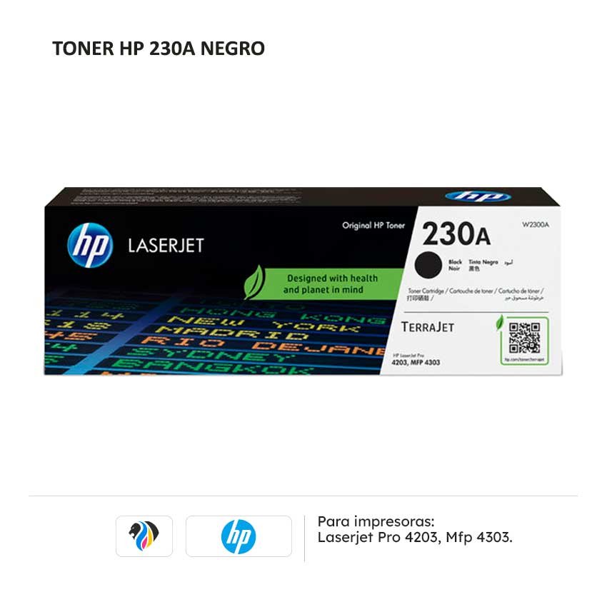 TONER HP 230A NEGRO PARA 4203 4303
