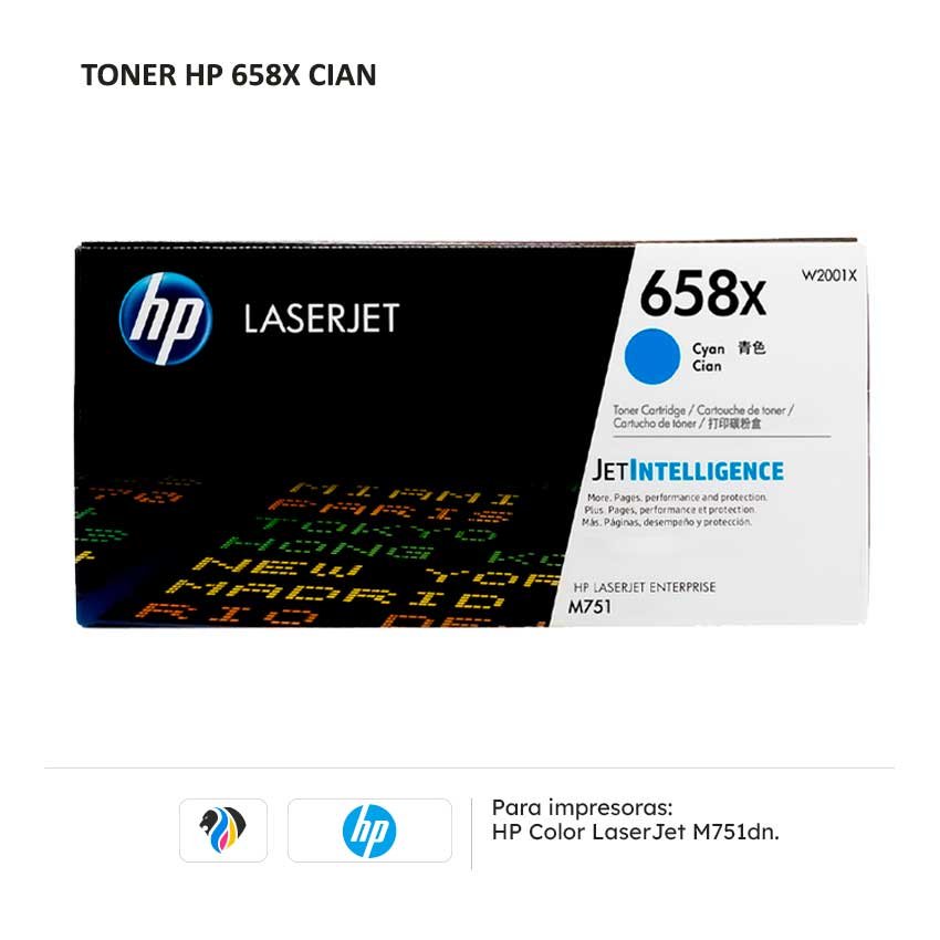 TONER HP 658X CIAN PARA M751