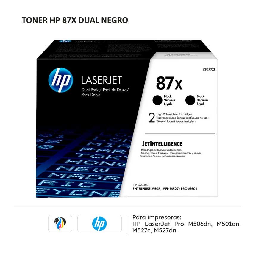 Toner HP 87X Dual Negro para impresoras 506 501 527