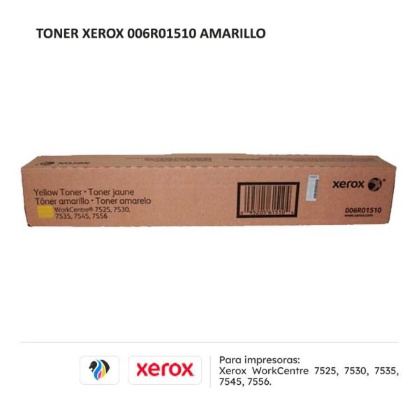 TONER XEROX 006R01510 AMARILLO PARA 7525 7530 7535