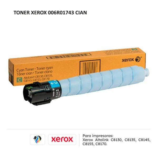 TONER XEROX 006R01743 CIAN PARA C8130 8135 8145