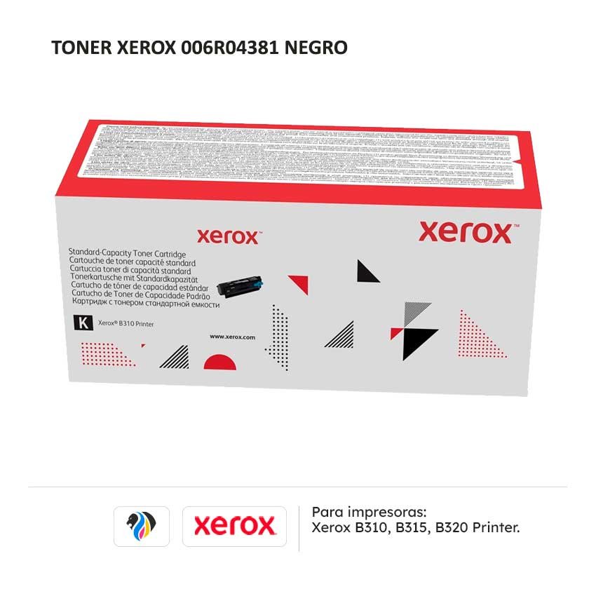 Toner Xerox 006R04381 Negro para impresoras B310 B315 B320