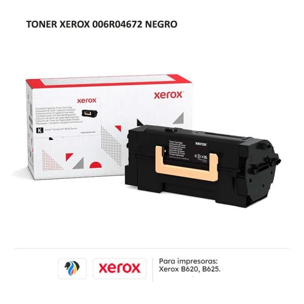 Toner Xerox 006R04672 Negro para impresoras B620 B625