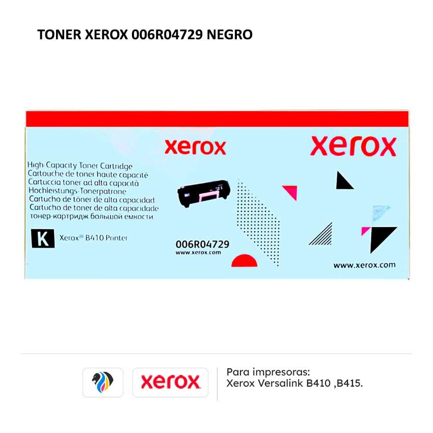 TONER XEROX 006R04729 NEGRO PARA B410 B415