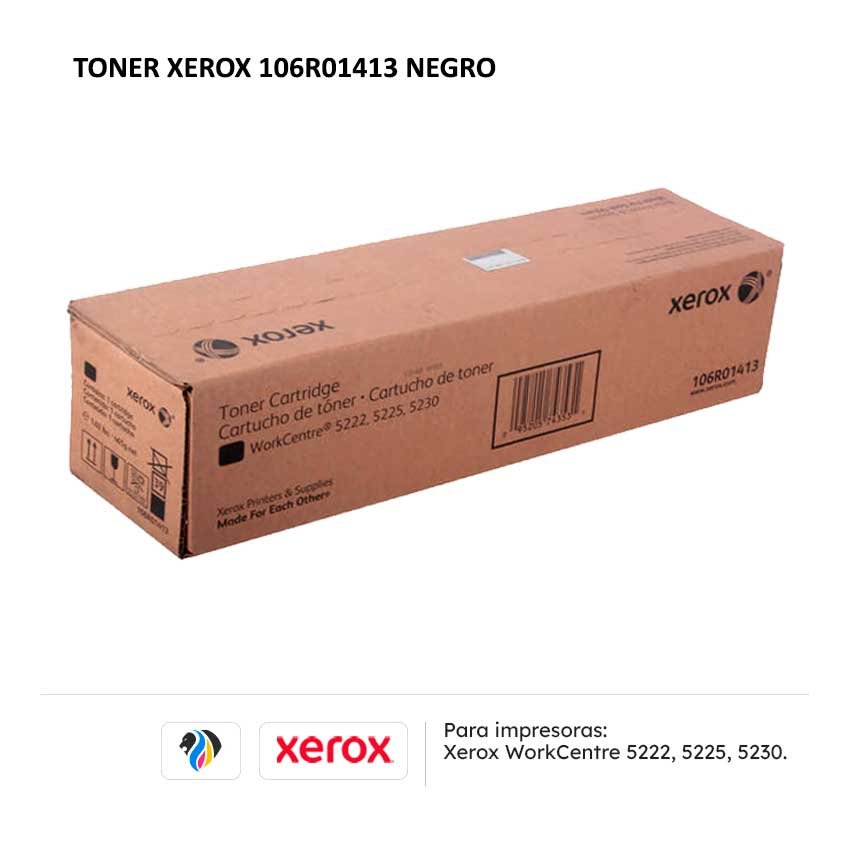 TONER XEROX 106R01413 NEGRO PARA 5222 5225 5230