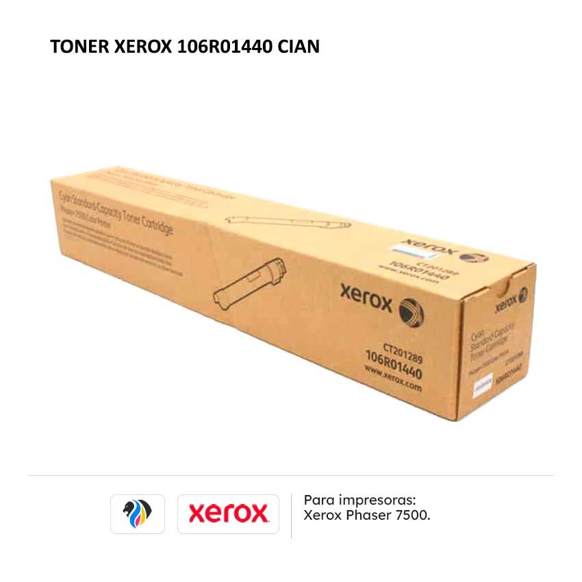 TONER XEROX 106R01440 CIAN PARA 7500