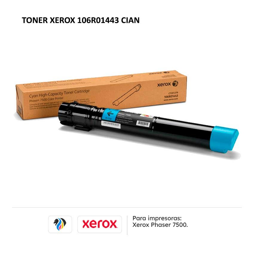 TONER XEROX 106R01443 CIAN PARA 7500