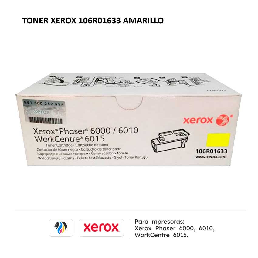 TONER XEROX 106R01633 AMARILLO PARA 6000 6010 6015