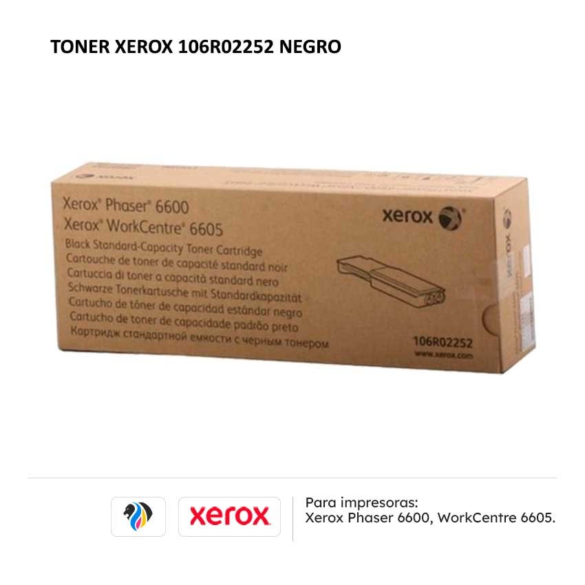 Toner Xerox 106R02252 Negro para impresoras 6600 6605