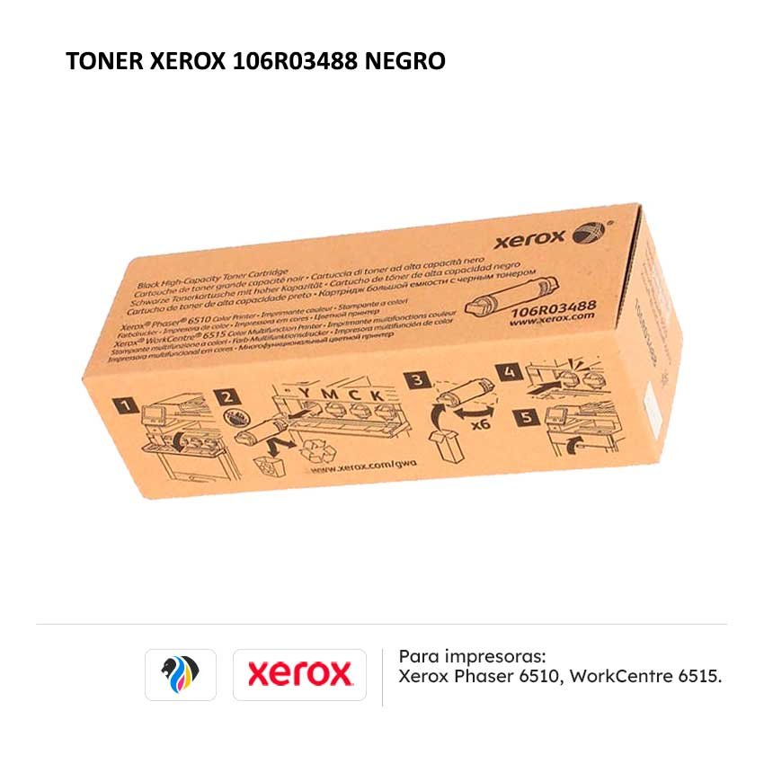 TONER XEROX 106R03488 NEGRO PARA 6510 6515