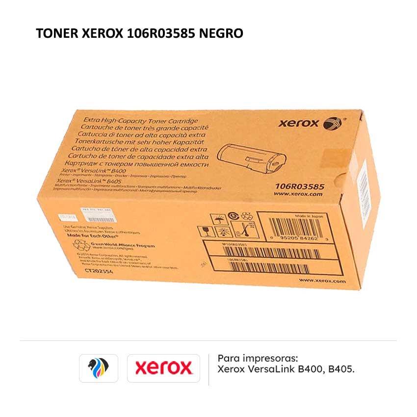 Toner Xerox 106R03585 Negro para impresoras B400 B405