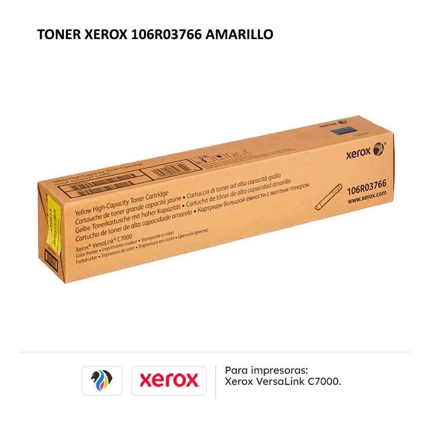 TONER XEROX 106R03766 AMARILLO PARA C7000