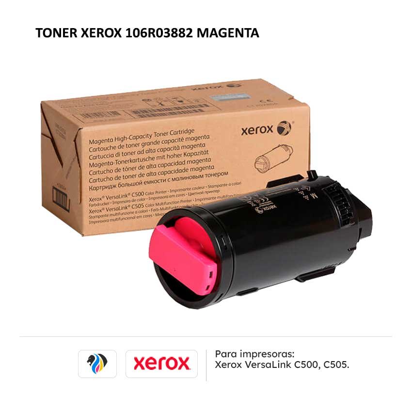 TONER XEROX 106R03882 MAGENTA PARA C500 C505
