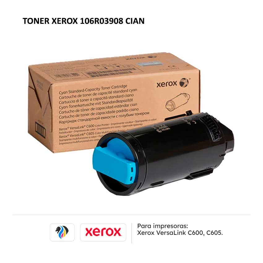TONER XEROX 106R03908 CIAN PARA C600 C605