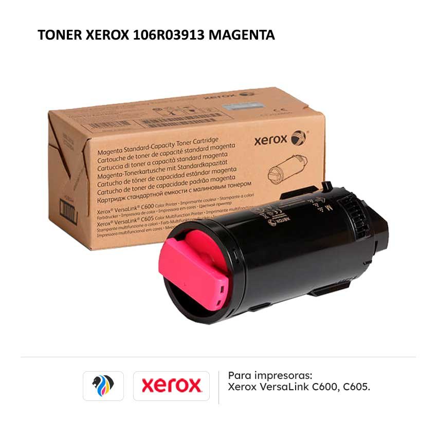 TONER XEROX 106R03913 MAGENTA PARA C600 C605