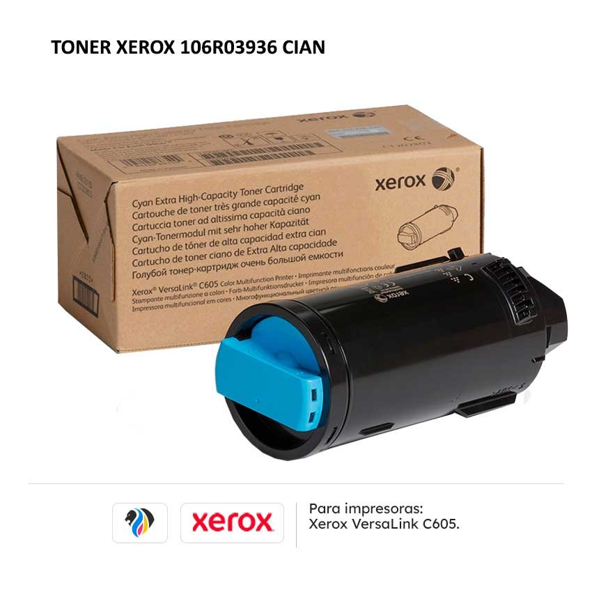 TONER XEROX 106R03936 CIAN PARA C605