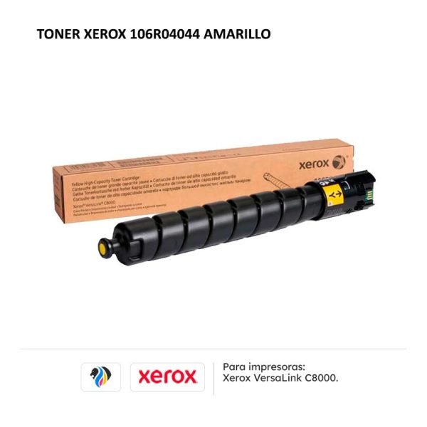 TONER XEROX 106R04044 AMARILLO PARA C8000