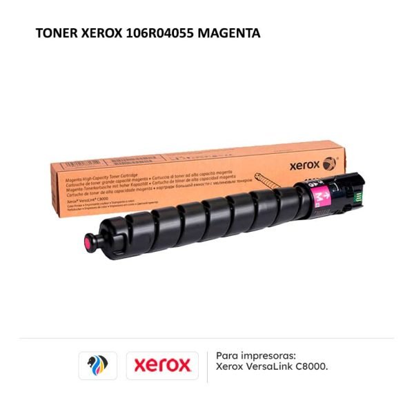 Toner Xerox 106R04055 Magenta para impresoras C8000