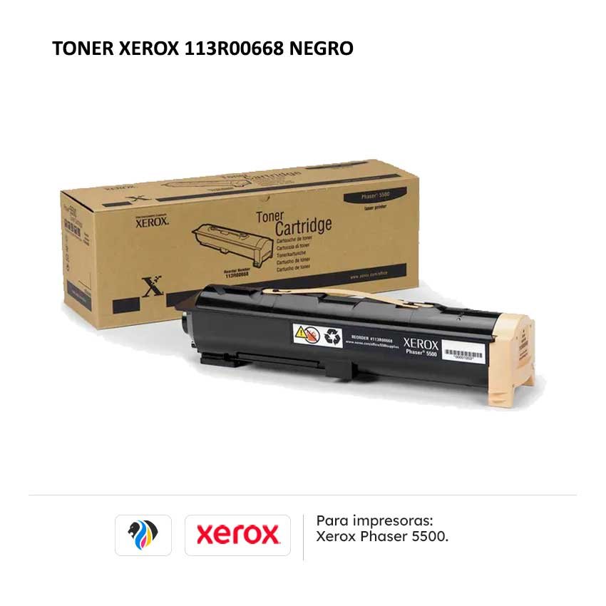 Toner Xerox 113R00668 Negro para impresoras 5500