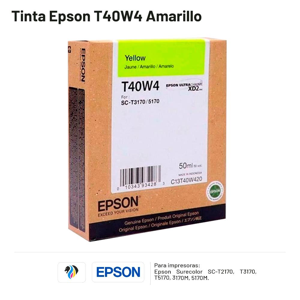 TINTA EPSON T40W4 AMARILLO
