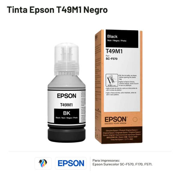 TINTA EPSON T49M1 NEGRO