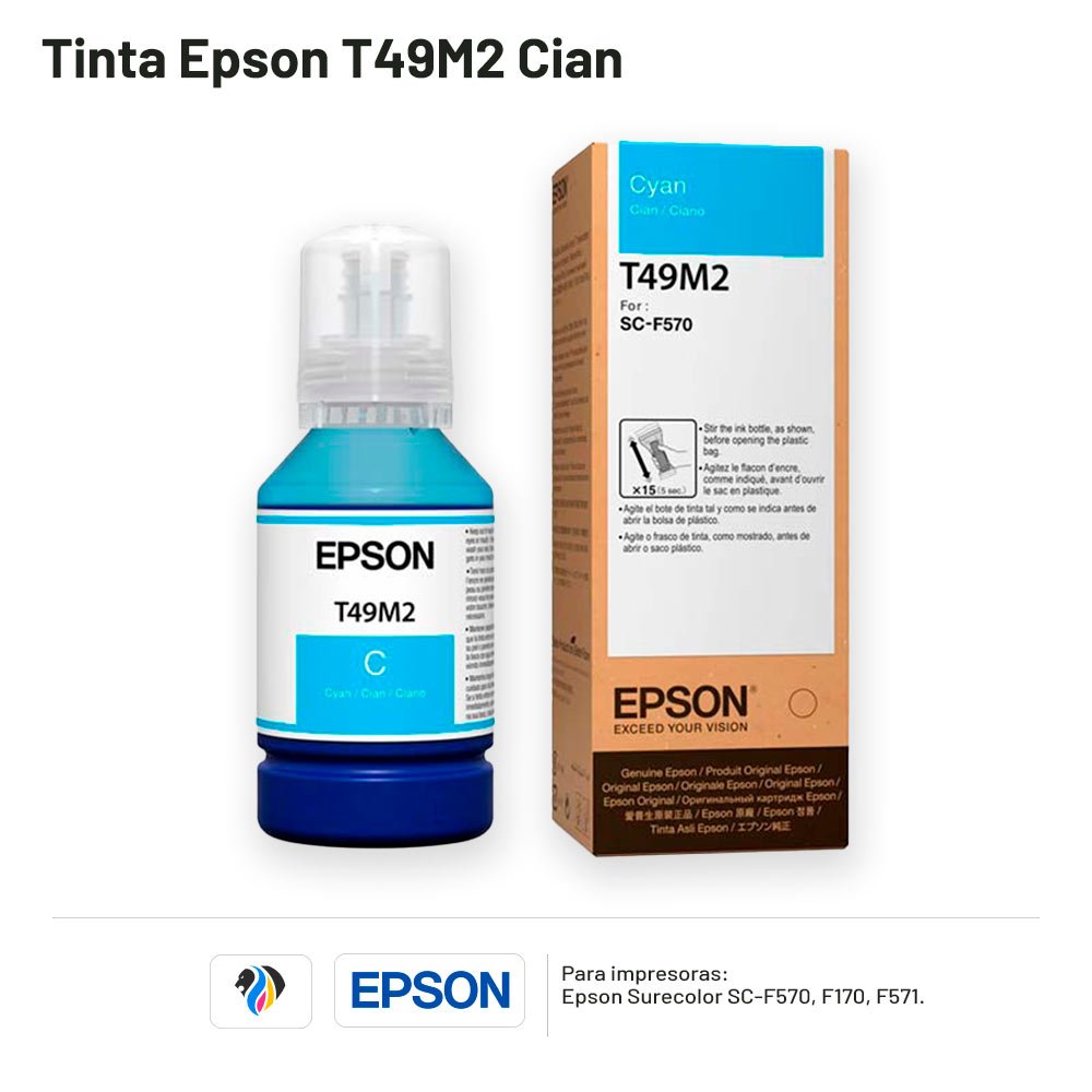 TINTA EPSON T49M2 CIAN