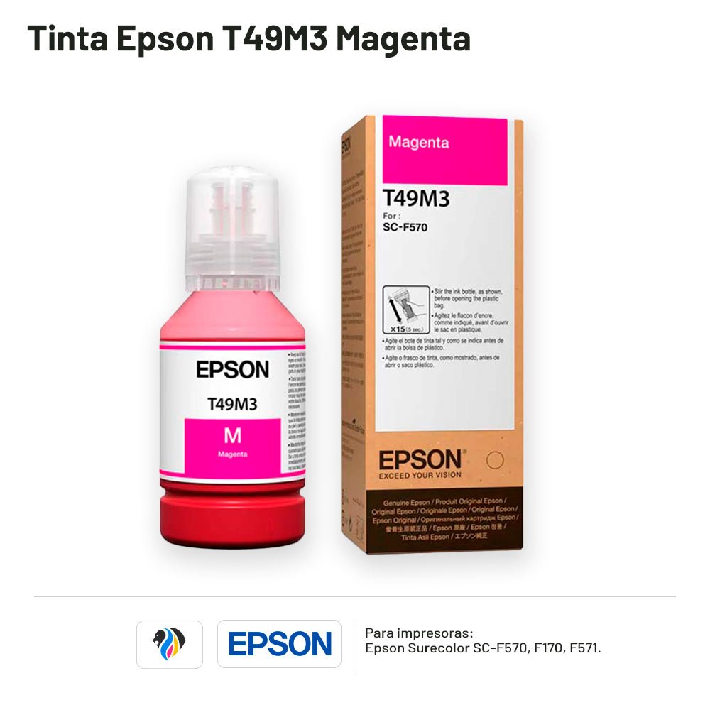 TINTA EPSON T49M3 MAGENTA