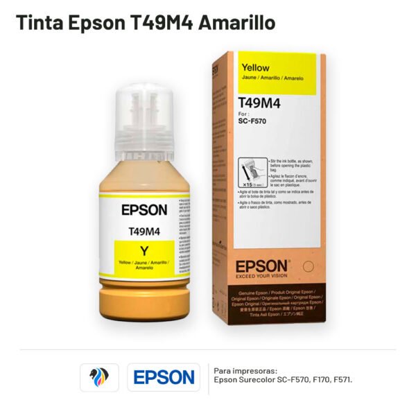 TINTA EPSON T49M4 AMARILLO