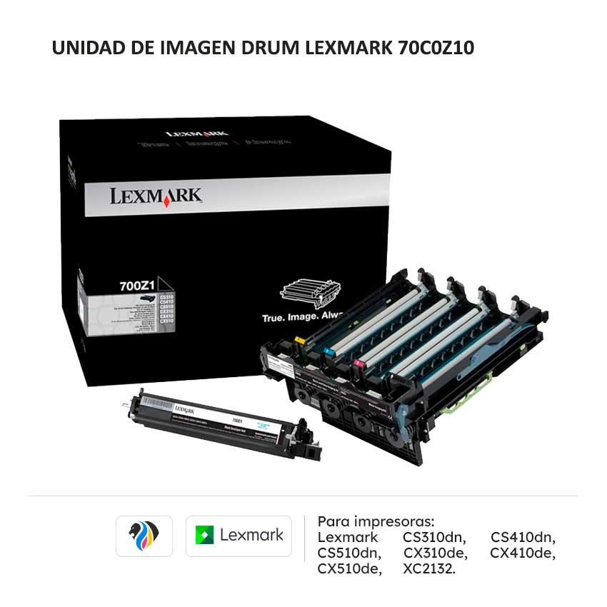 Unidad de imagen Drum Lexmark 70C0Z10