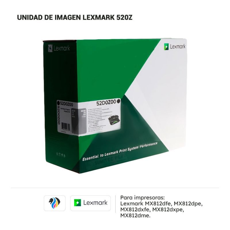 UNIDAD DE IMAGEN LEXMARK 52D0Z00 PARA 812 | Nuevo Modelo