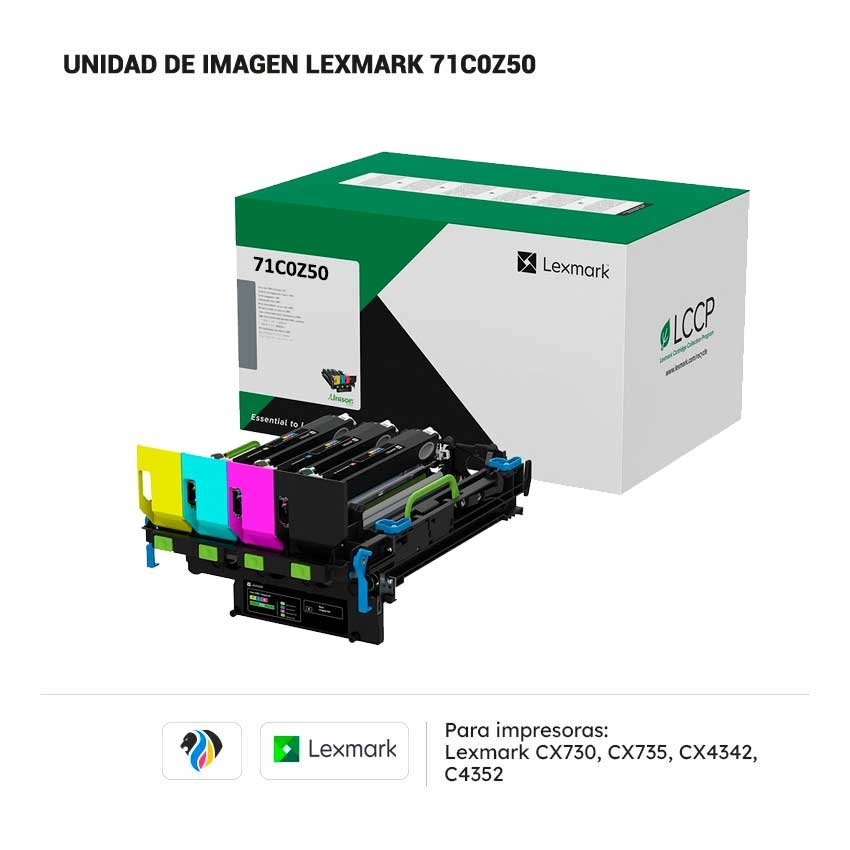 UNIDAD DE IMAGEN LEXMARK 71C0Z50 PARA 730 735