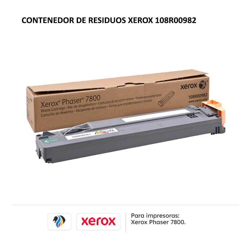 Contenedor de Residuos Xerox 108R00982 para impresoras 7800