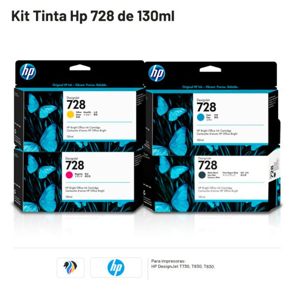 KIT TINTA HP 728