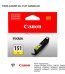 TINTA CANON CLI-151Y AMARILLO