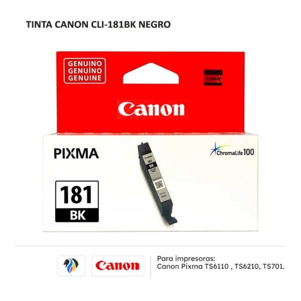 TINTA CANON CLI 181BK NEGRO