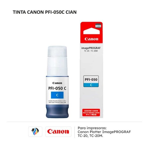 TINTA CANON PFI 050C CIAN