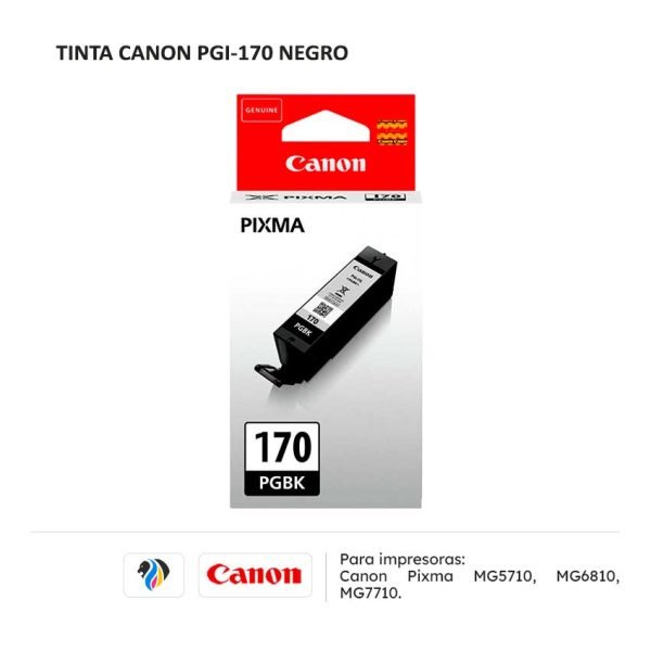 TINTA CANON PGI 170 NEGRO