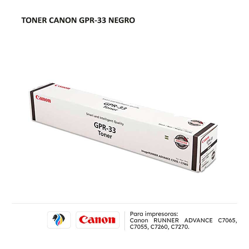 TONER CANON GPR-33 NEGRO PARA C7065 7055 7260